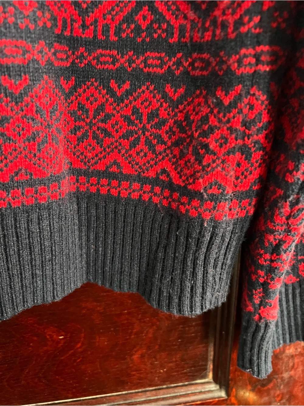 J Crew Women’s Nordic Fair Isle Lambswool Blend Crewneck size Medium - Picture 7 of 11